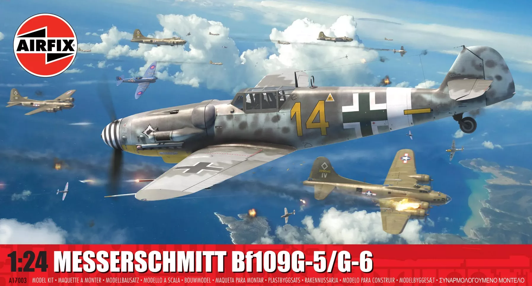 Airfix A17003 1:24 Messerschmitt Bf109G-5/G-6