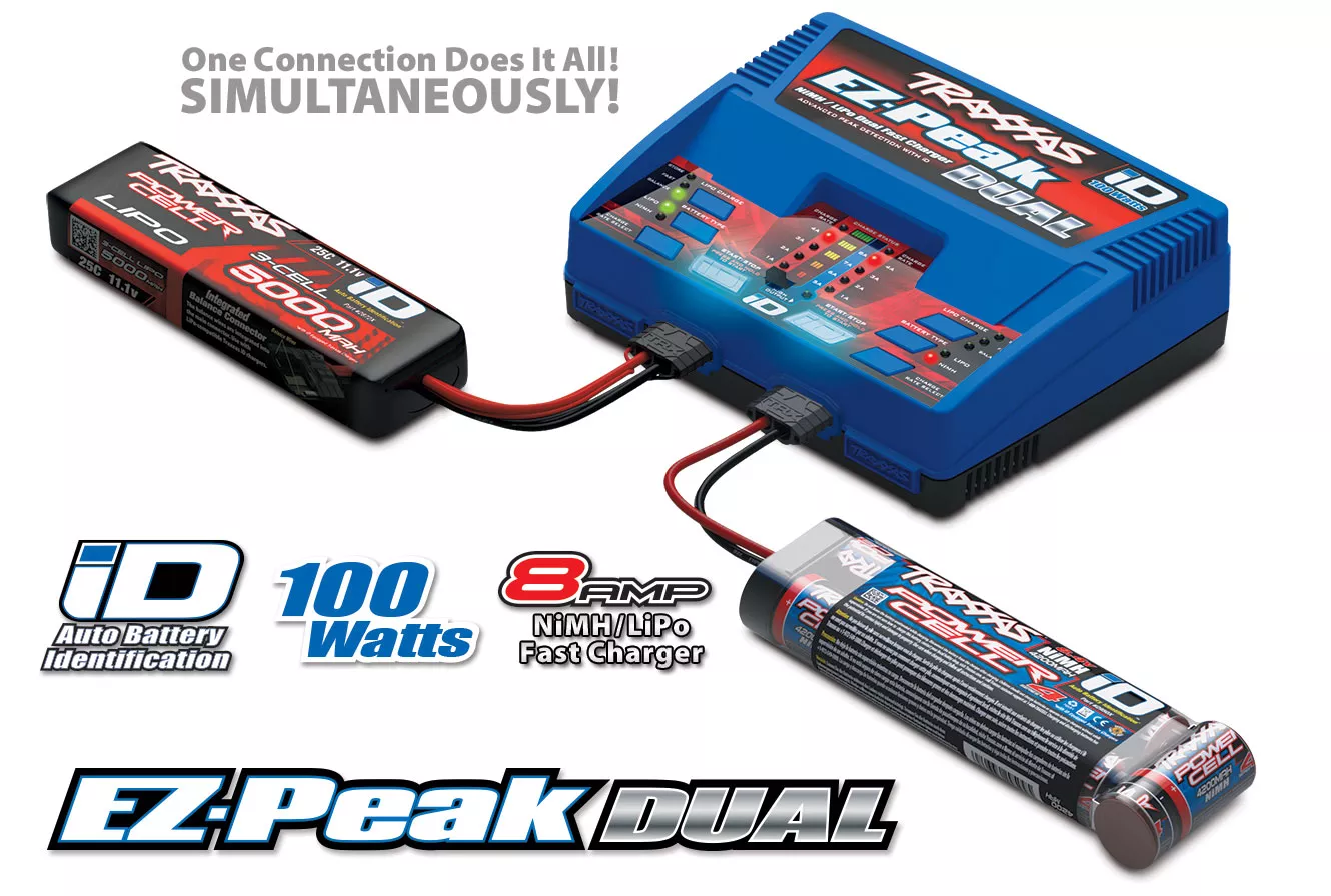 Traxxas 2972 Chargeur EZ-Peak Dual 8A 100W