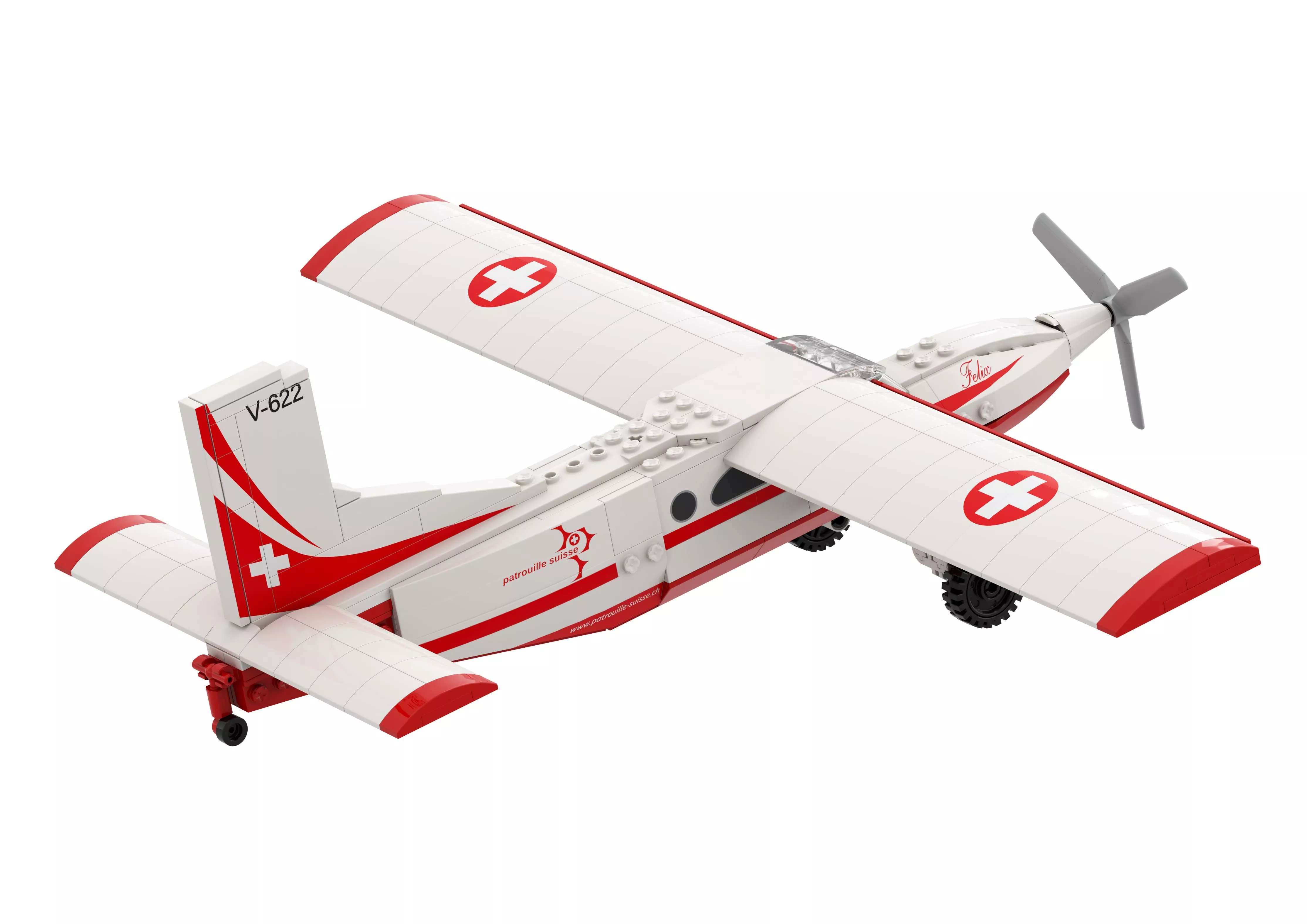 ACE Toy Pilatus PC-6 Turboporteur ''Patrouille Suisse''