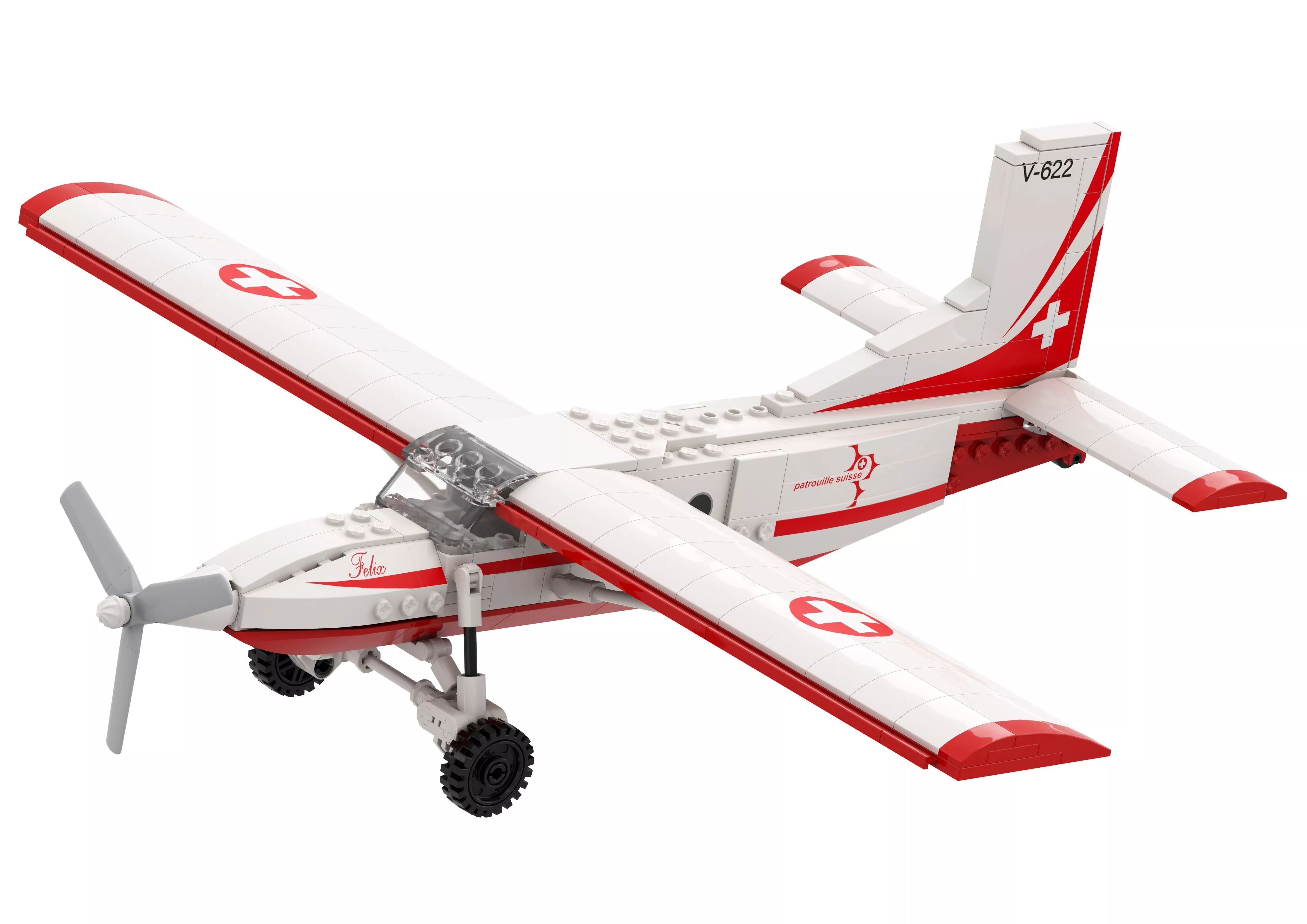 ACE Toy Pilatus PC-6 Turboporteur ''Patrouille Suisse''
