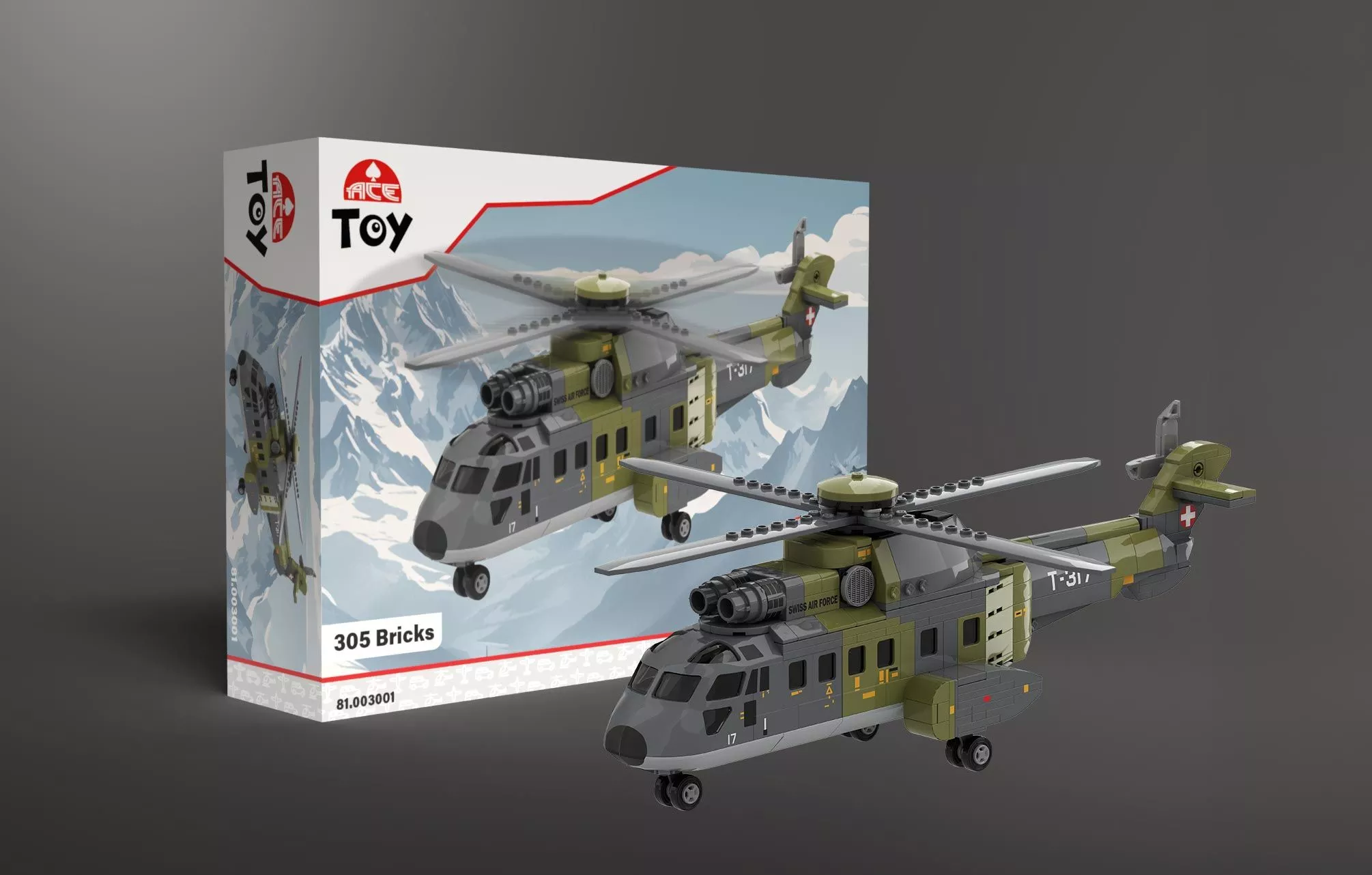 ACE Toy Super Puma AS532 Armée Suisse