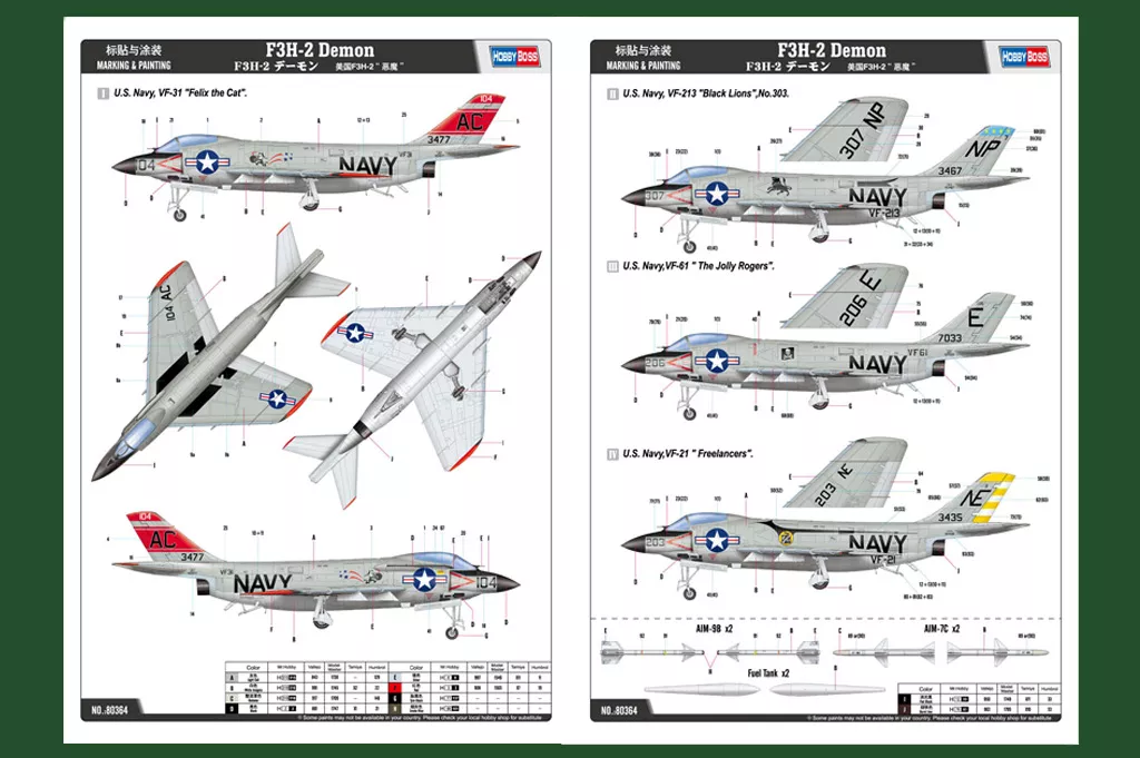 Hobby Boss 80364 1:48 McDonnell F3H-2 Demon