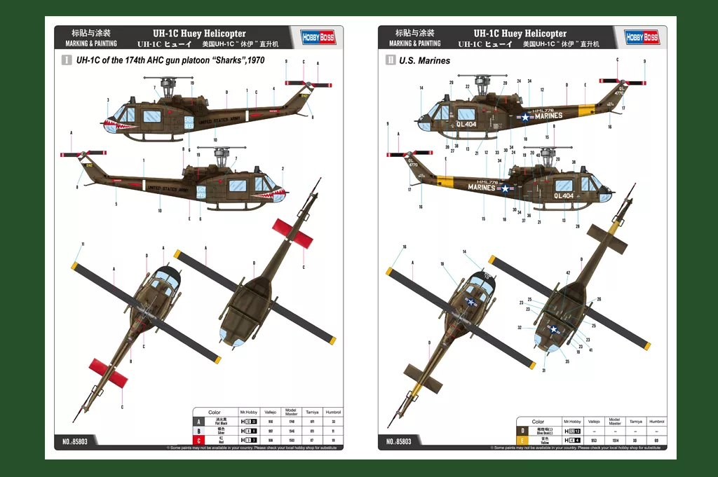 Hobby Boss 85803 1:48 UH 1C Huey