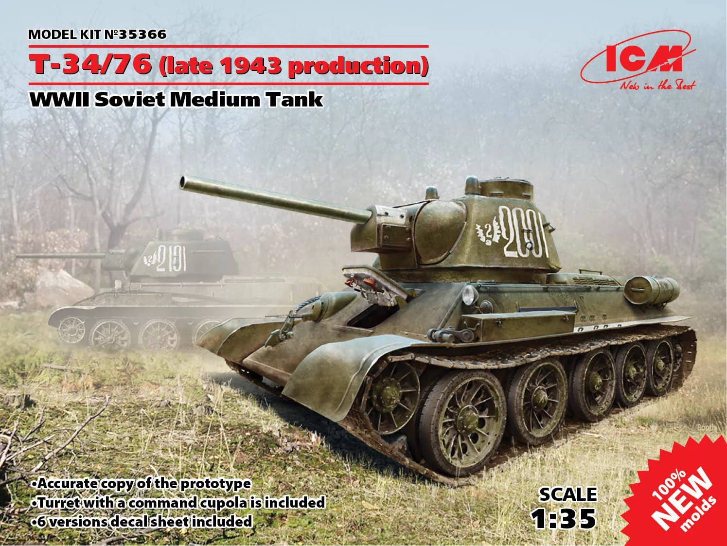 ICM 35366 1:35 T-34-76