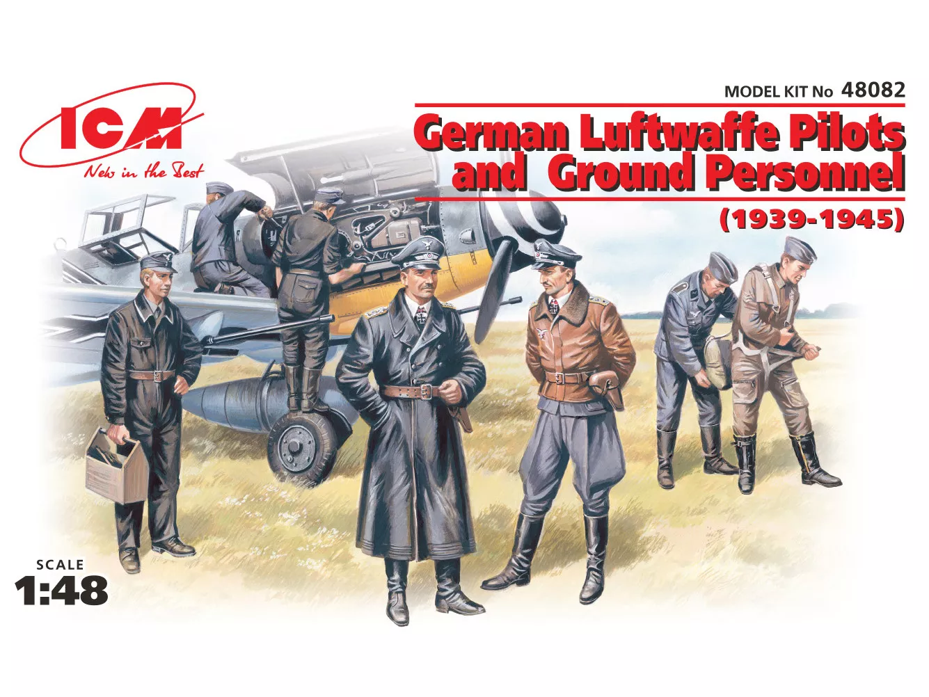 ICM 48082 1:48 luftwaffe pilotes et personnels