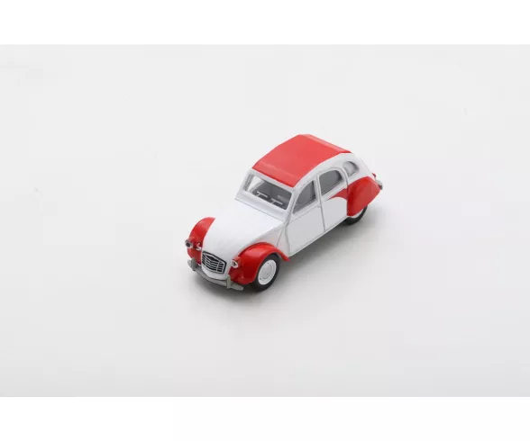 Schuco 1:64 Citroën 2 CV Rouge/Blanche