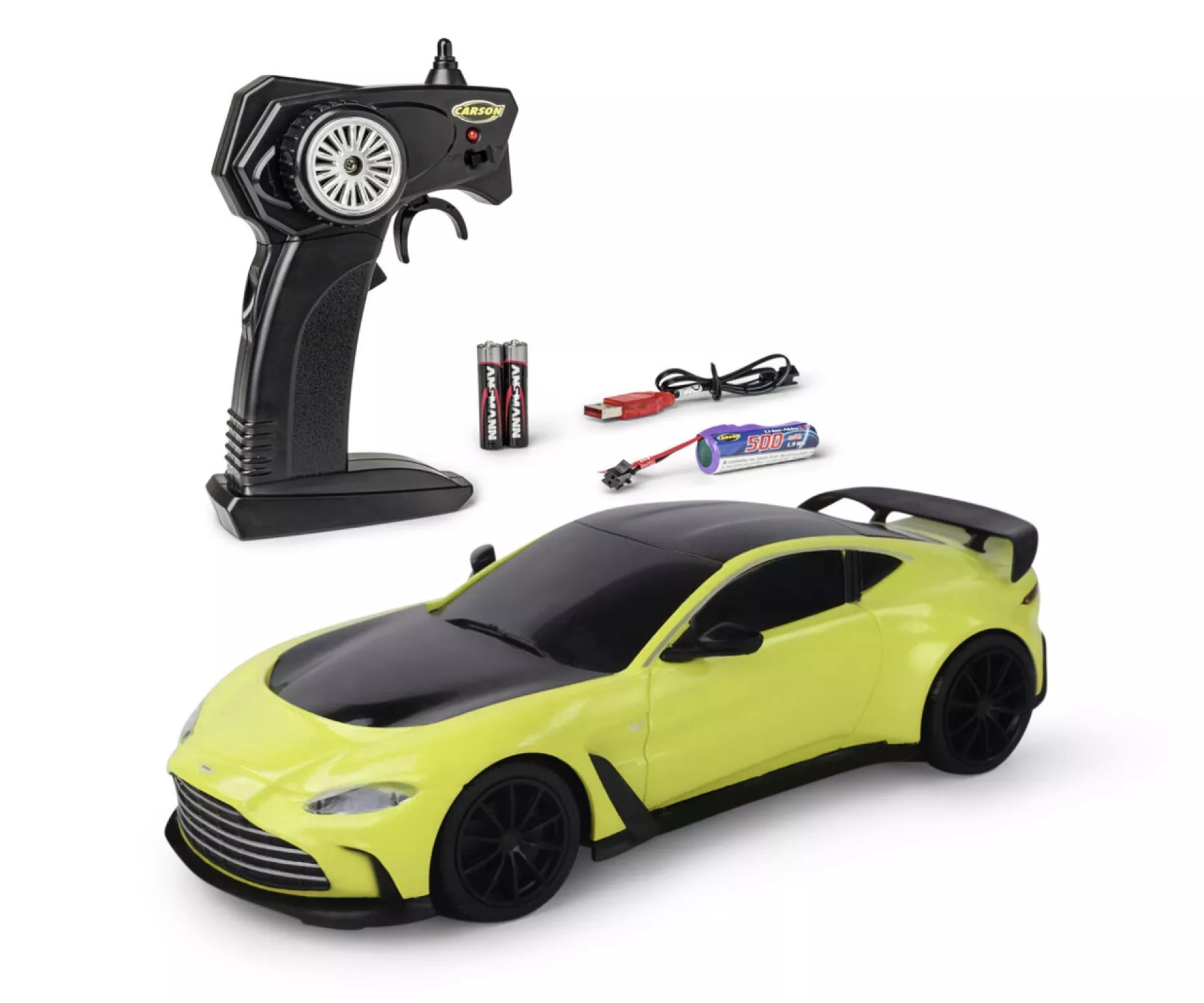 Carson 500404331 1:24 RC Aston Martin V12 Vantage 2.4G 2WD RTR