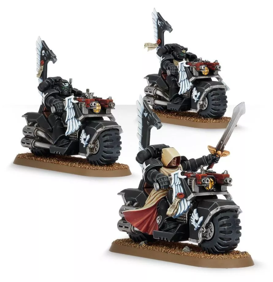 Warhammer 40 000 Dark Angels : Motos de la Ravenwing