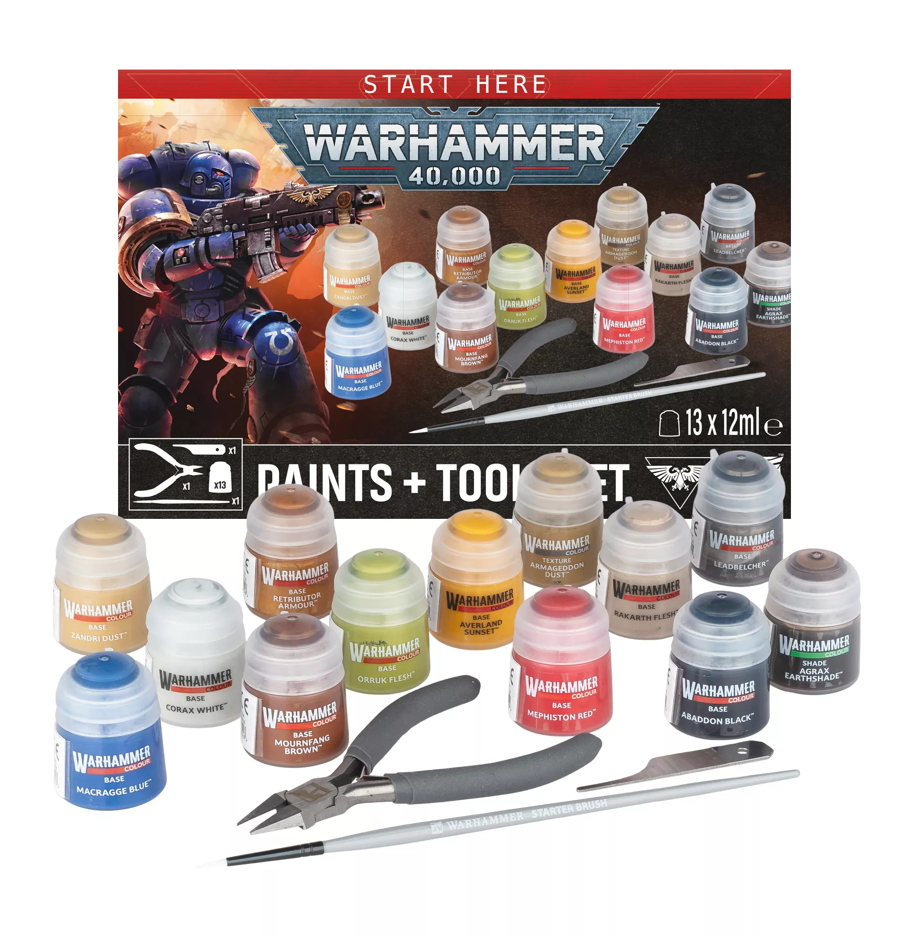 Warhammer 40 000 : Set de démarrage Peintures Et Outils