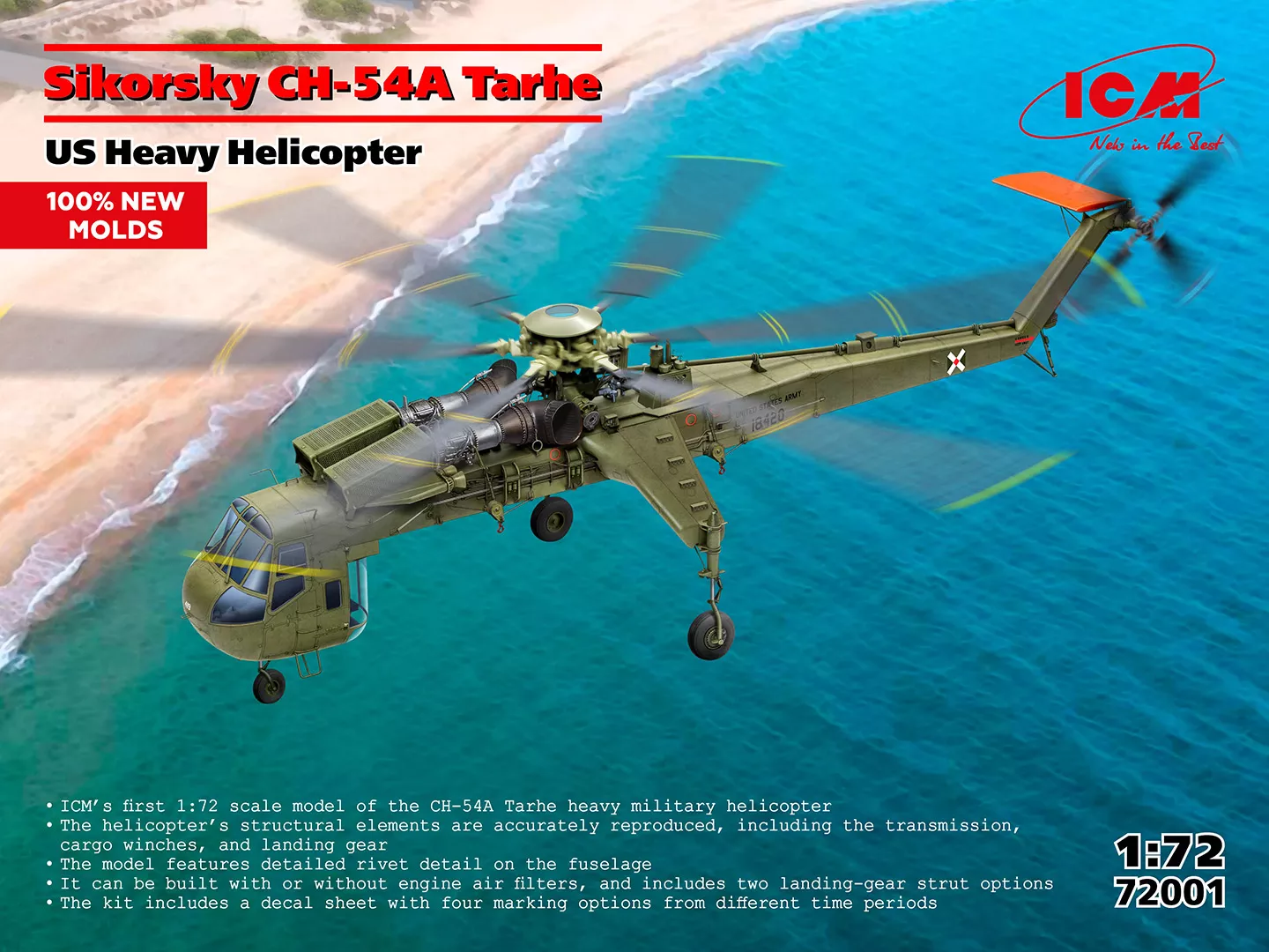 ICM 72001 1:72 Sikorsky CH-54A Tarhe