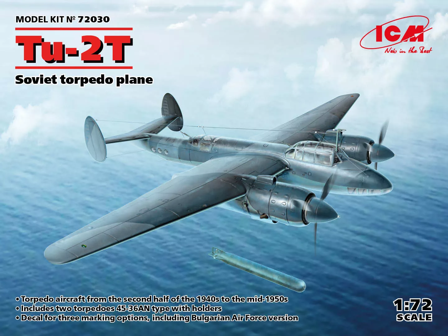 ICM 72030 1:72 Tupolev Tu-2T. Bombardier torpilleur