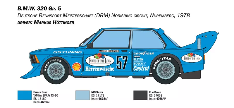 Italeri 3626 1:24 B.M.W 320 Gr.5