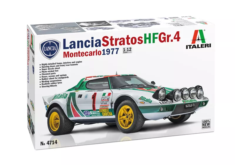 Italeri 4714 1:12 Lancia Stratos HFGr.4 Montecarlo 1977