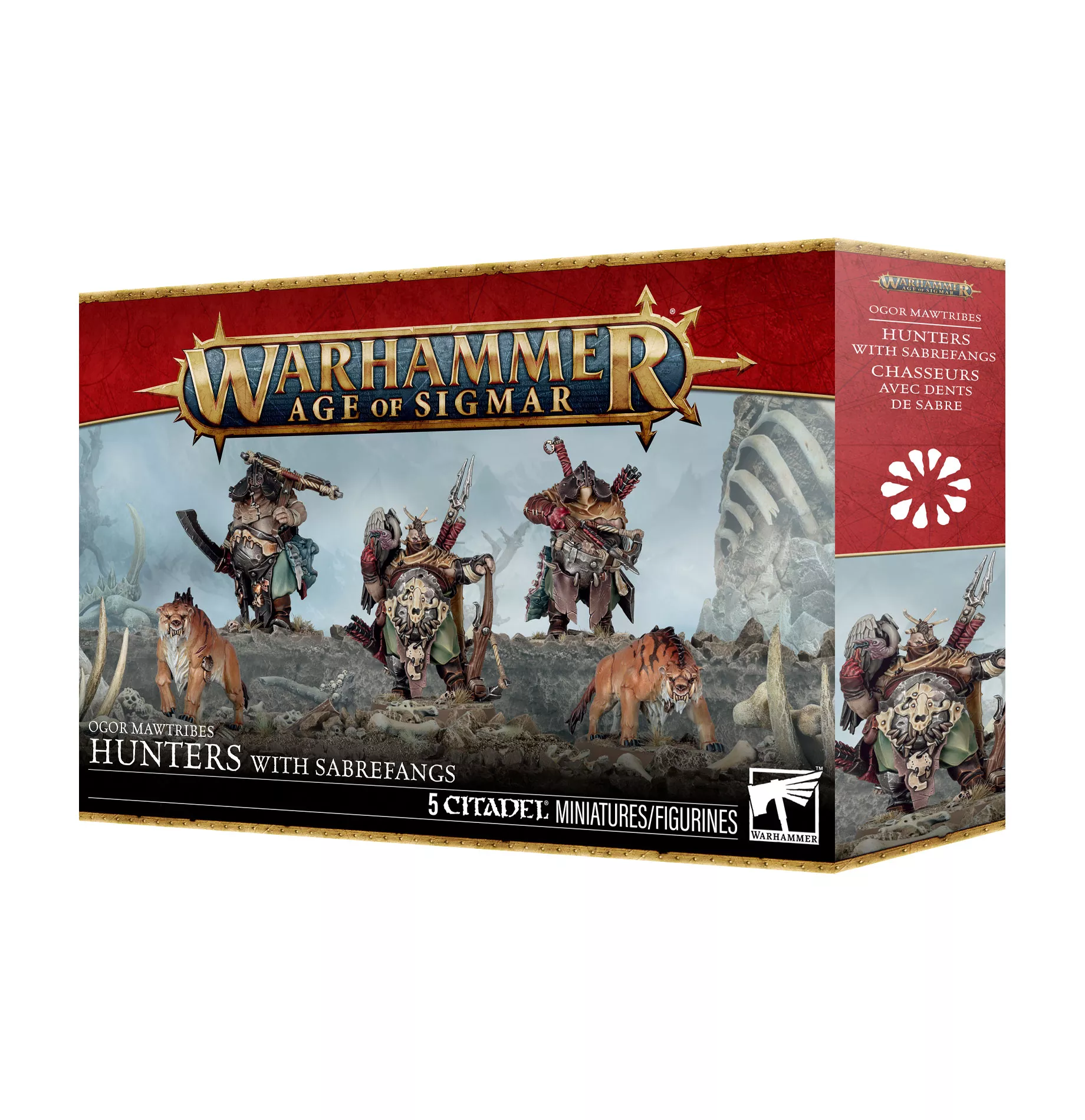 Warhammer Age Of Sigmar  Ogor Mawtribes : Chasseurs Avec Dents De Sabre