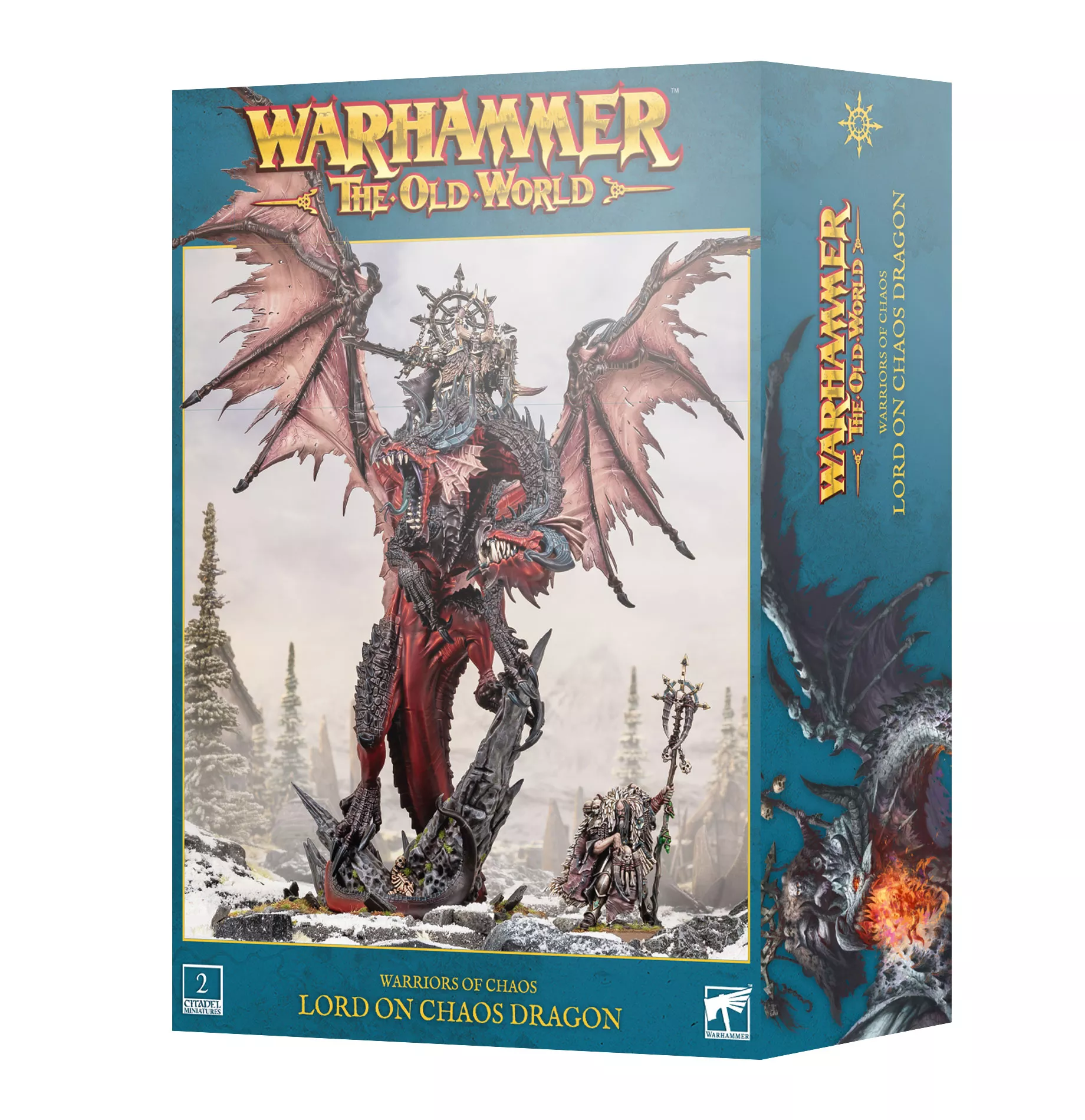 Warhammer Old World Warriors Of Chaos : Seigneur Du Chaos Sur Dragon