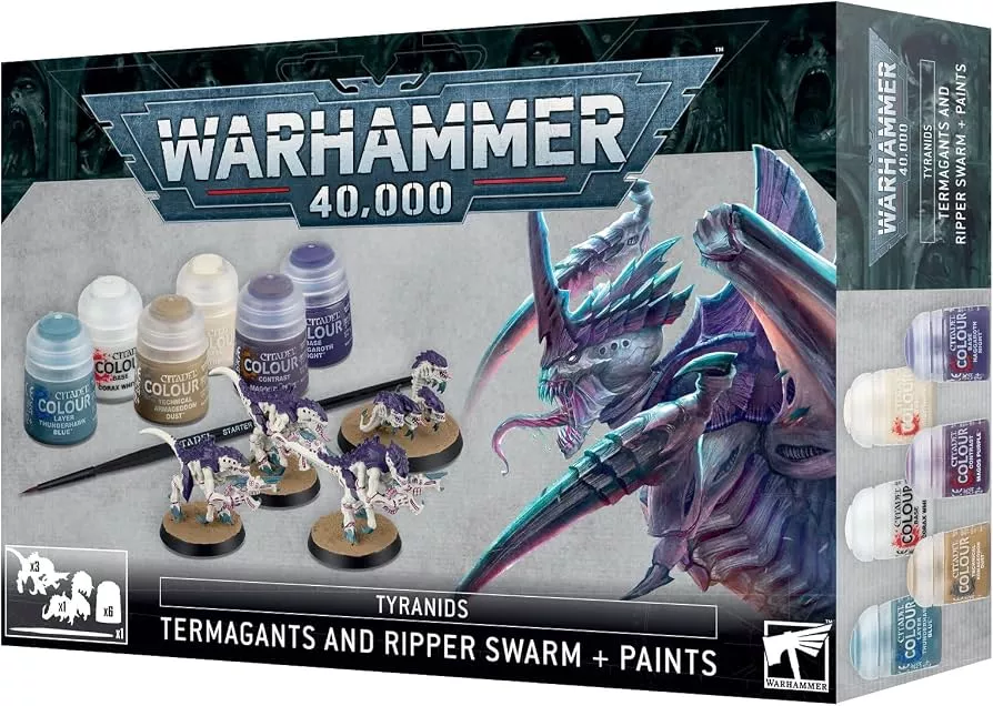 Warhammer 40 000 Tyranids : Termagants and Ripper Swarm + Paints