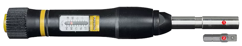 Proxxon 23 343 Clé de serrage dynamométrique MicroClick MC2 0.4-2.0 nm Support de bi