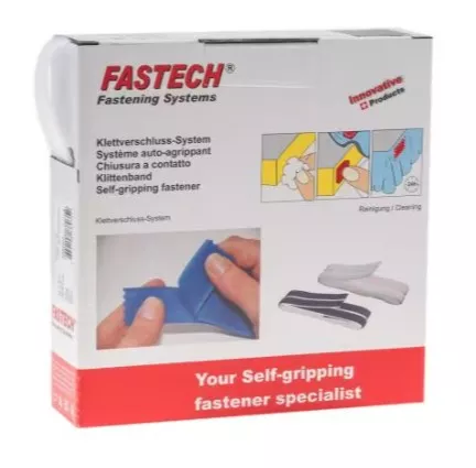 Fastech  Ruban velcro autocollant noir 20mm x 5m