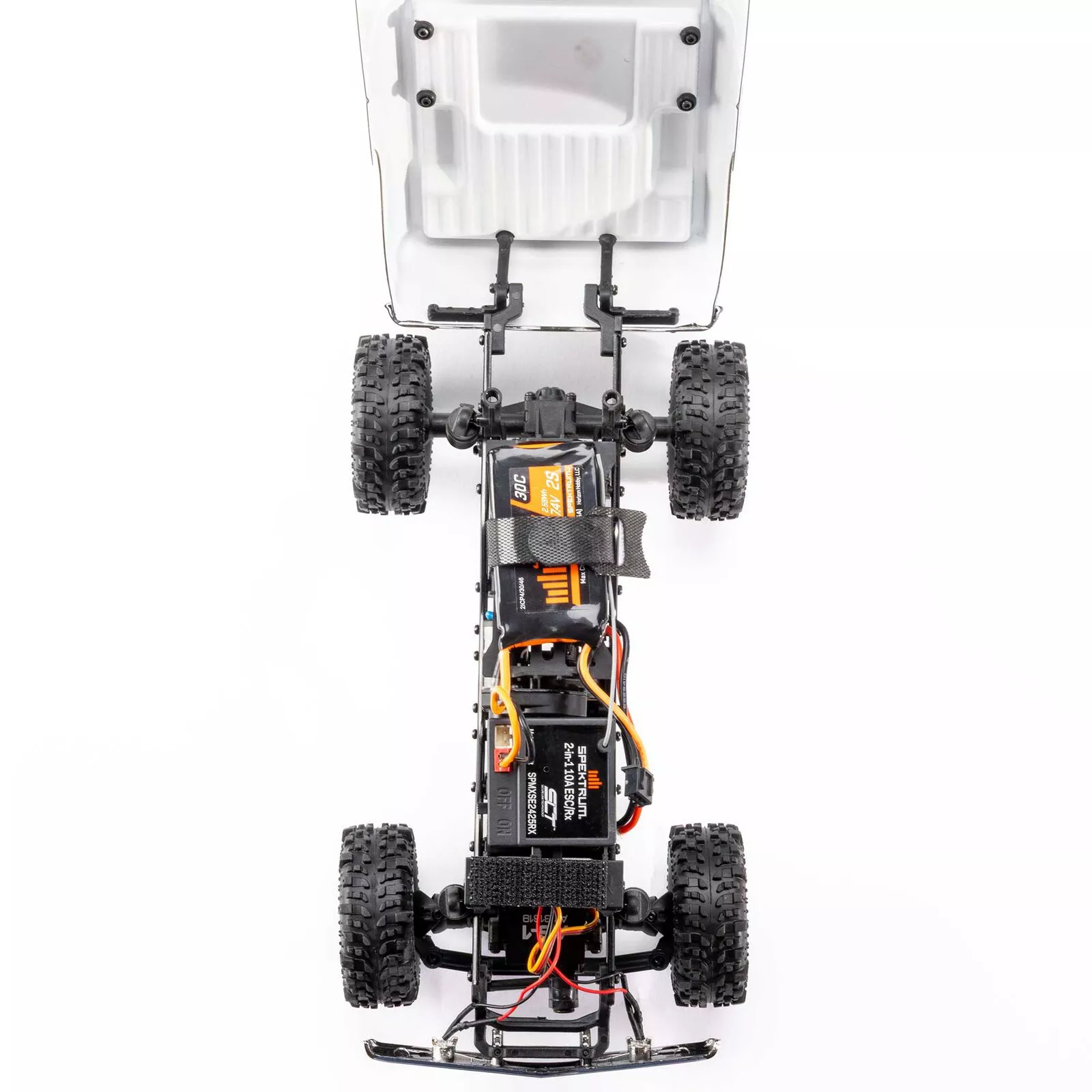Axial 3408T2 1/24 Crawler SCX24  Chevrolet C10 4X4 RTR Orange/Blanc
