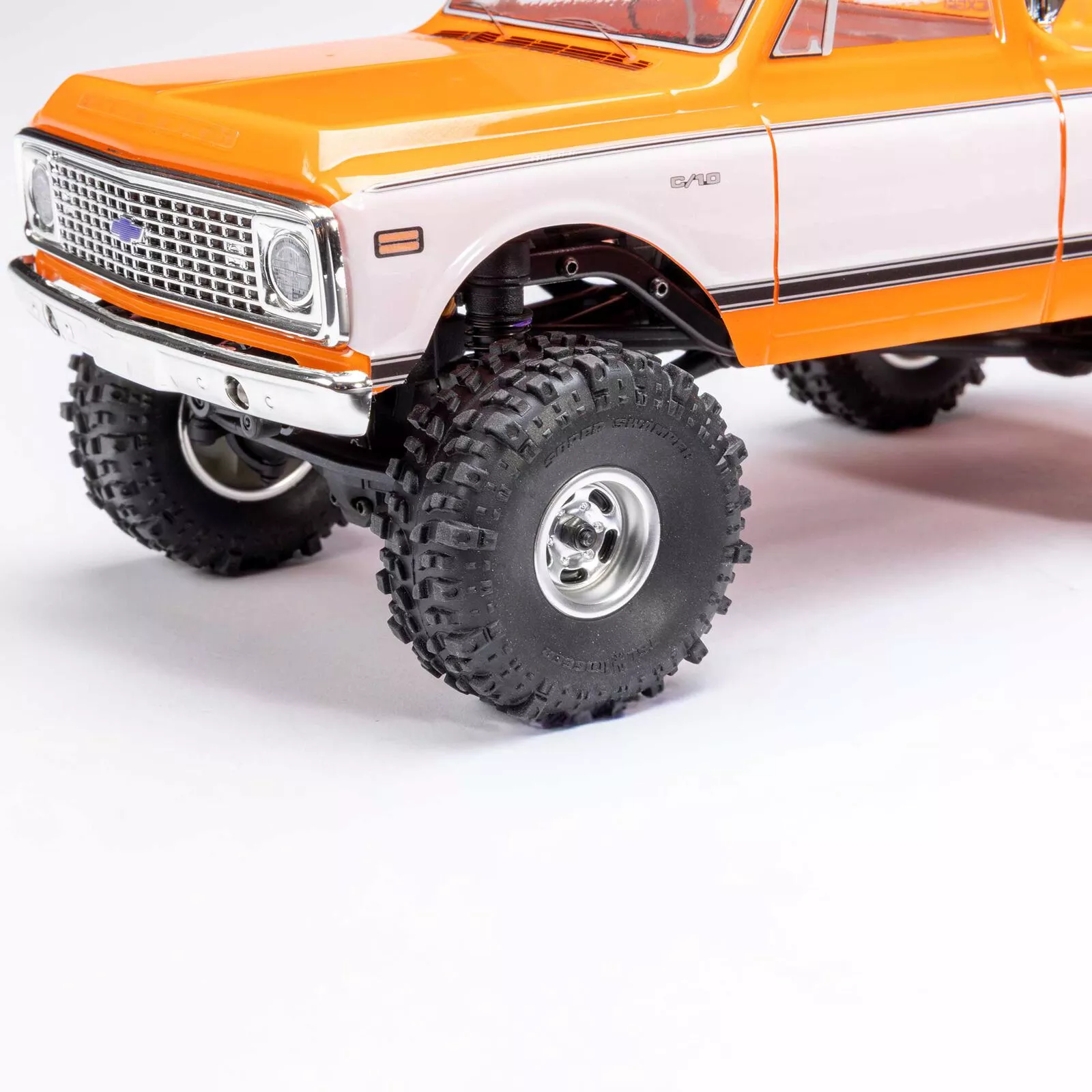 Axial 3408T2 1/24 Crawler SCX24  Chevrolet C10 4X4 RTR Orange/Blanc