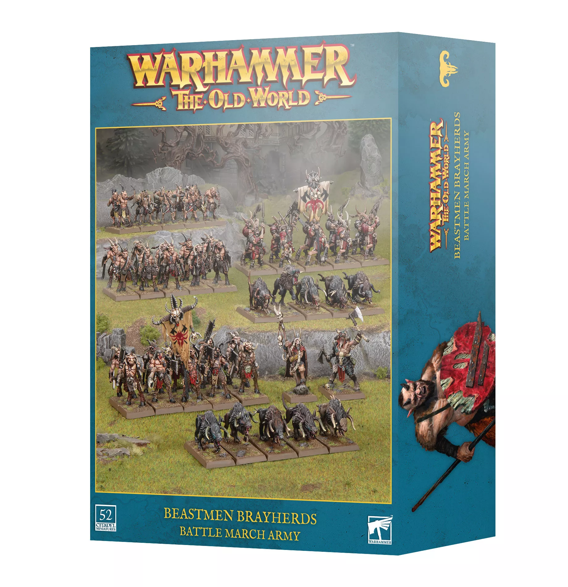 Warhammer Old World Beastmen Brayherds : Colonne De Bataille
