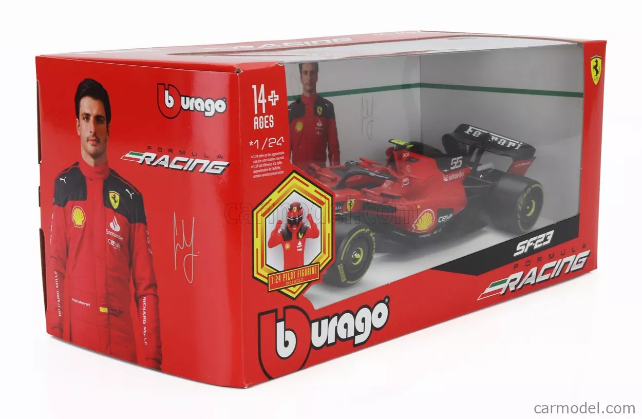 Burago 1826806-55 1:24 Ferrari F1-75 édition 2022 Sainz
