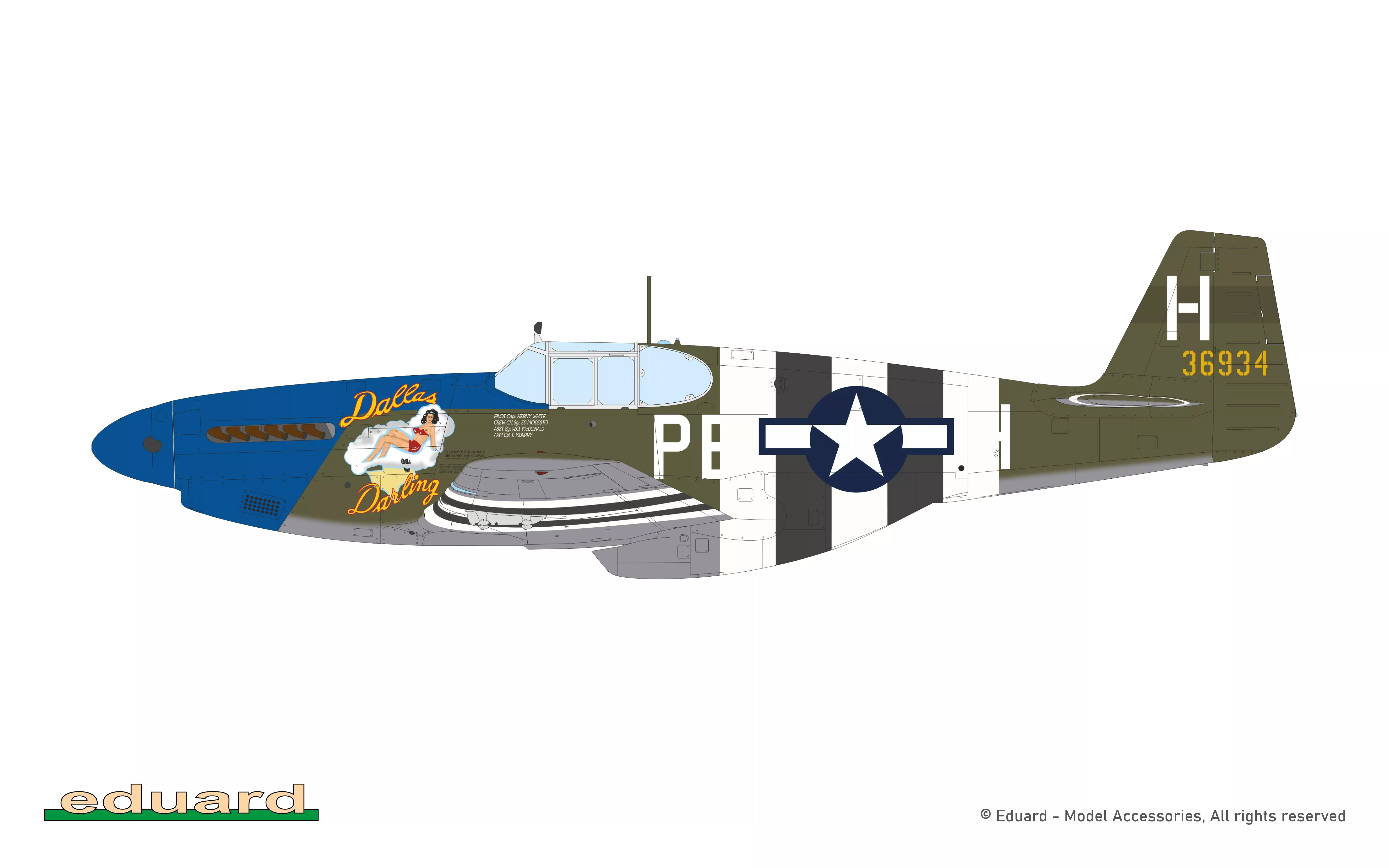 Eduard 932011 1/32 P-51B Mustang Royal Hybrid