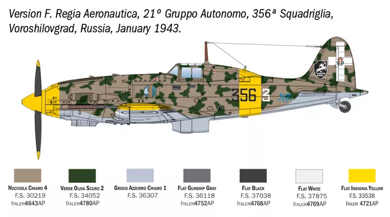 Italeri 2840 1:48 Macchi MC.202 Folgore