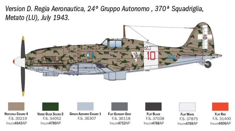 Italeri 2840 1:48 Macchi MC.202 Folgore