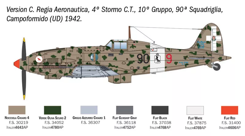 Italeri 2840 1:48 Macchi MC.202 Folgore