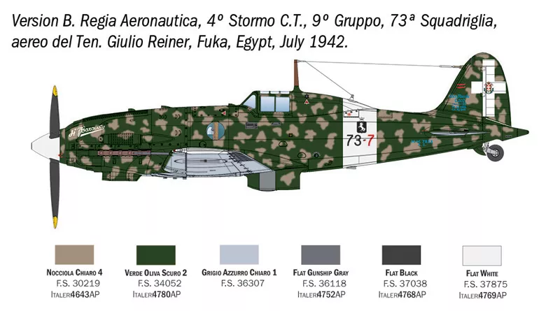 Italeri 2840 1:48 Macchi MC.202 Folgore