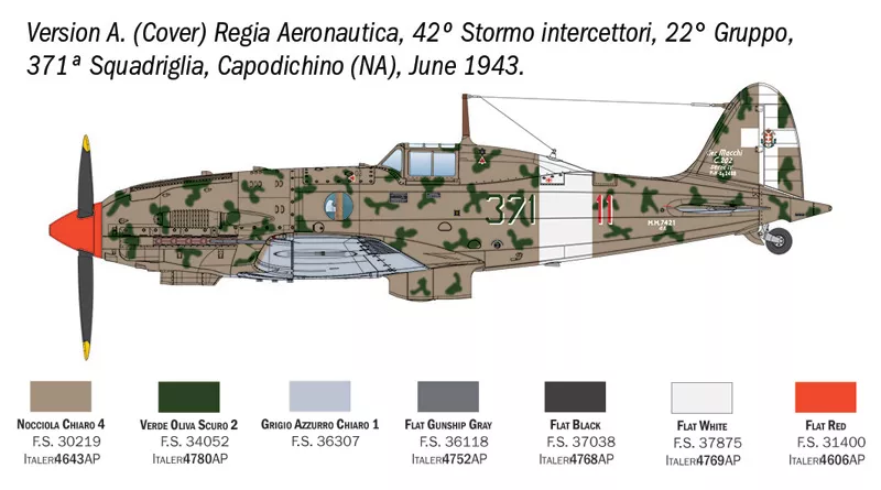 Italeri 2840 1:48 Macchi MC.202 Folgore
