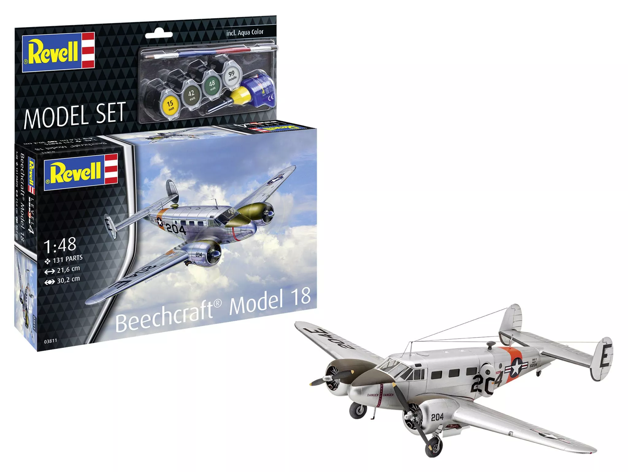Revell 63811 1:48 Beechcraft Model 18 Model Set