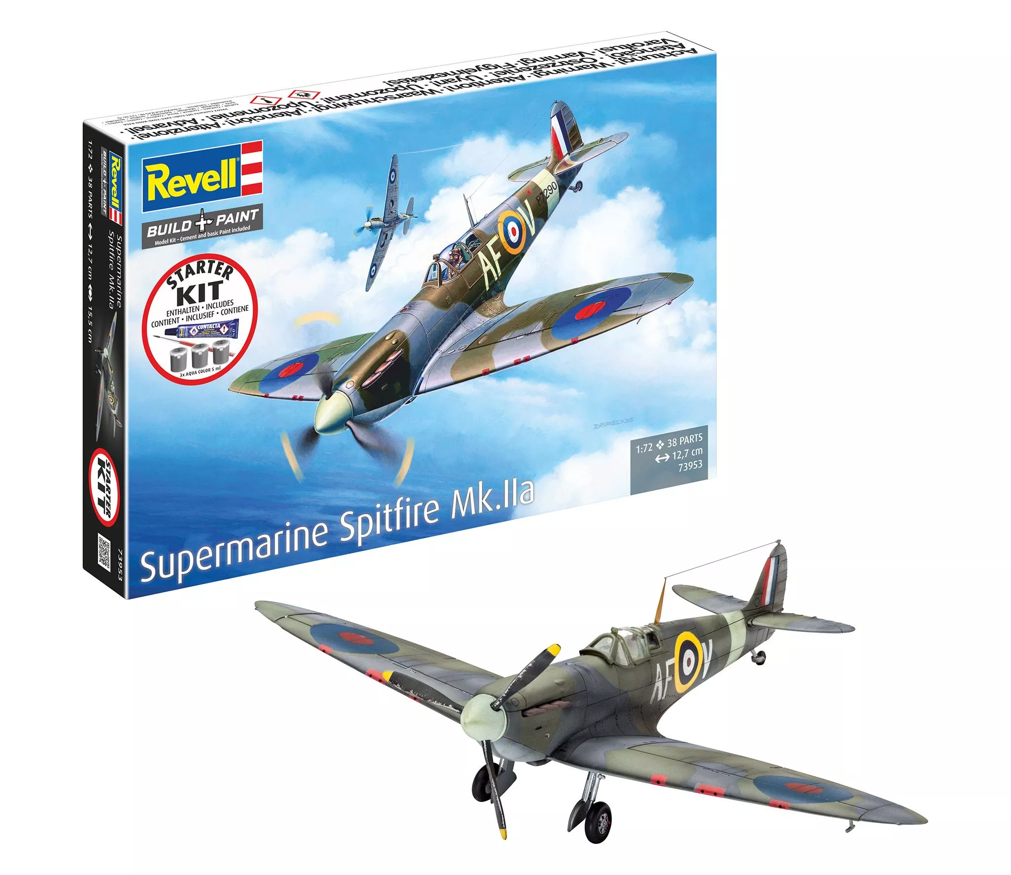 Revell 73953 1:72 Supermarine Spitfire Mk.IIa Starter Set