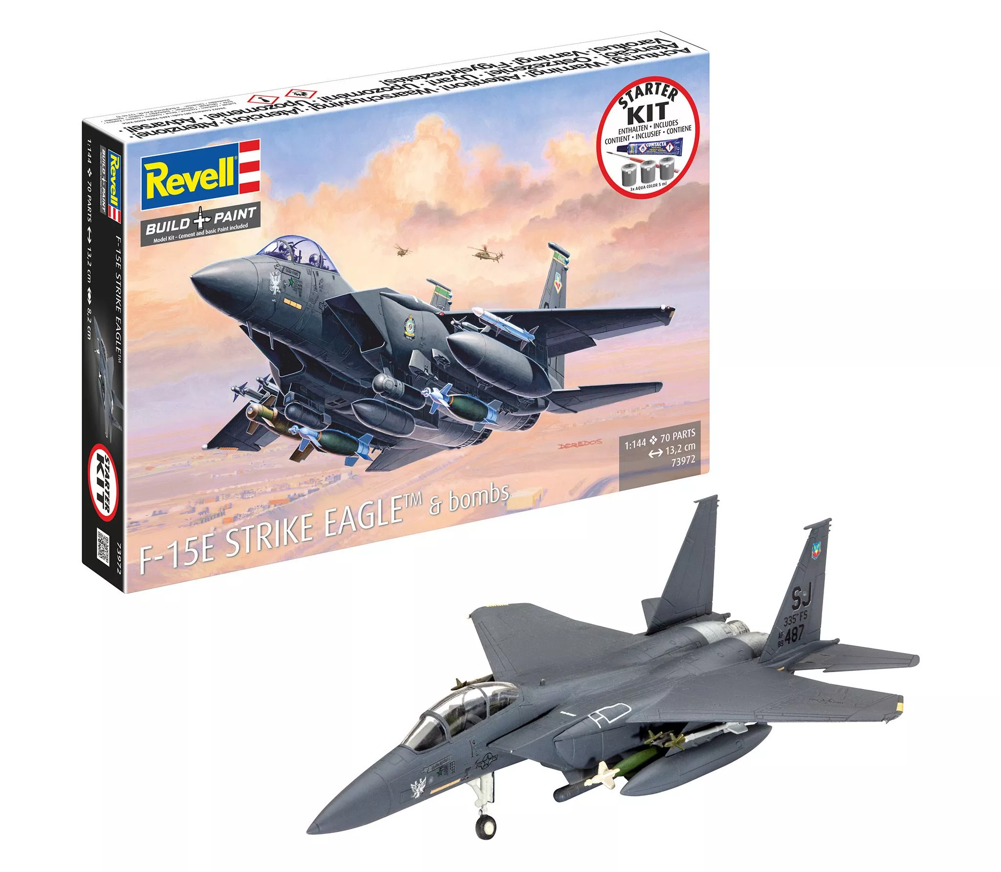 Revell 73972 1:144 F-15E Strike Eagle Starter Kit