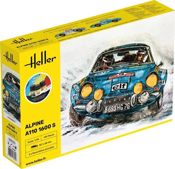 Heller 56745 1:24 Alpine A110 1600S Starter Kit