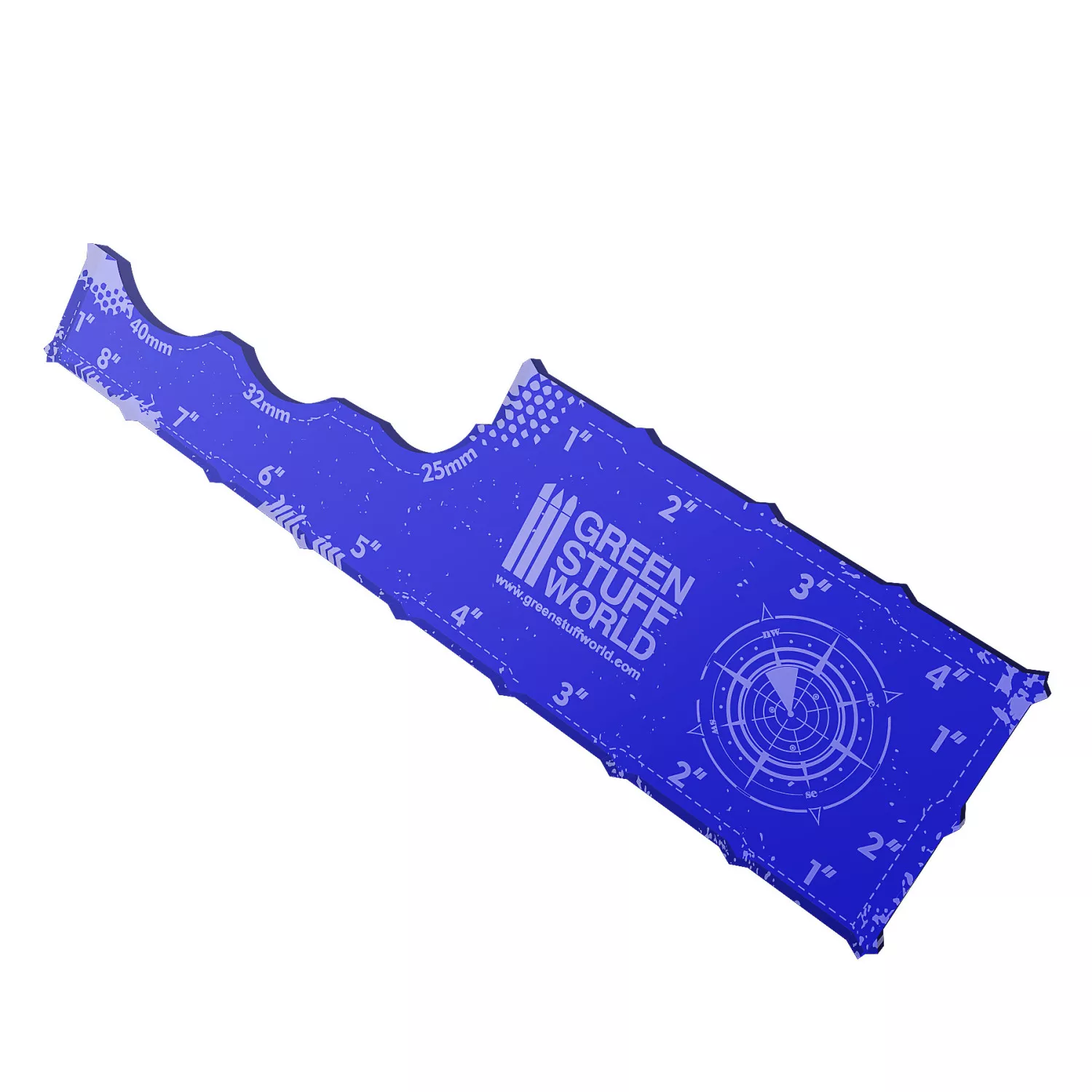 GSW 10599 Règle Wargame Bleue Foncée