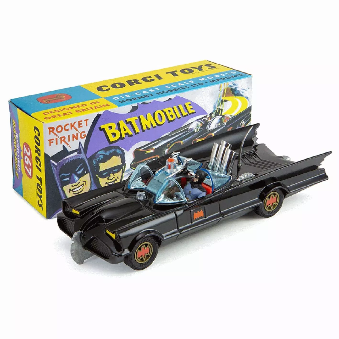 267 Batmobile with Batman and Robin - Gloss  CorgiToys - CD54321050