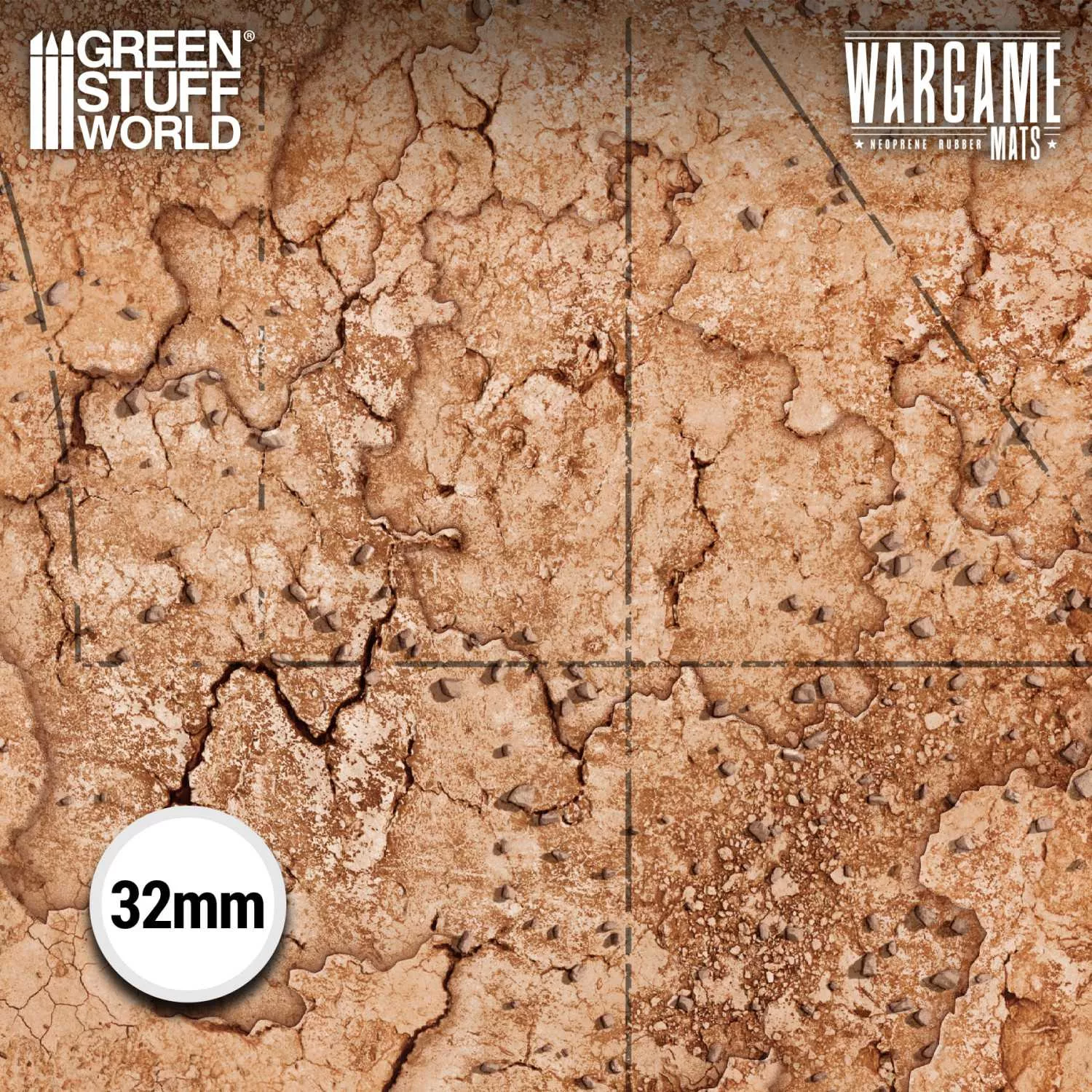 Tapis De Wargame Badlands + Zone Déploiement 60X44'' GSW - 5874