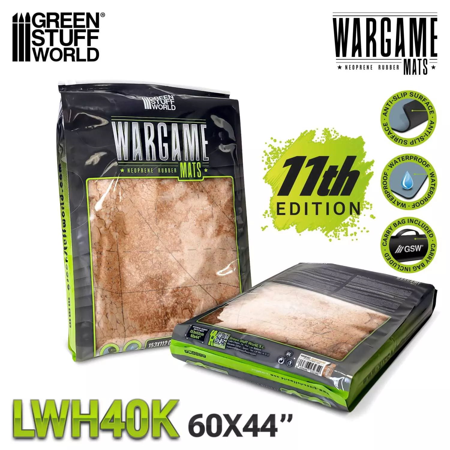 Tapis De Wargame Badlands + Zone Déploiement 60X44'' GSW - 5874