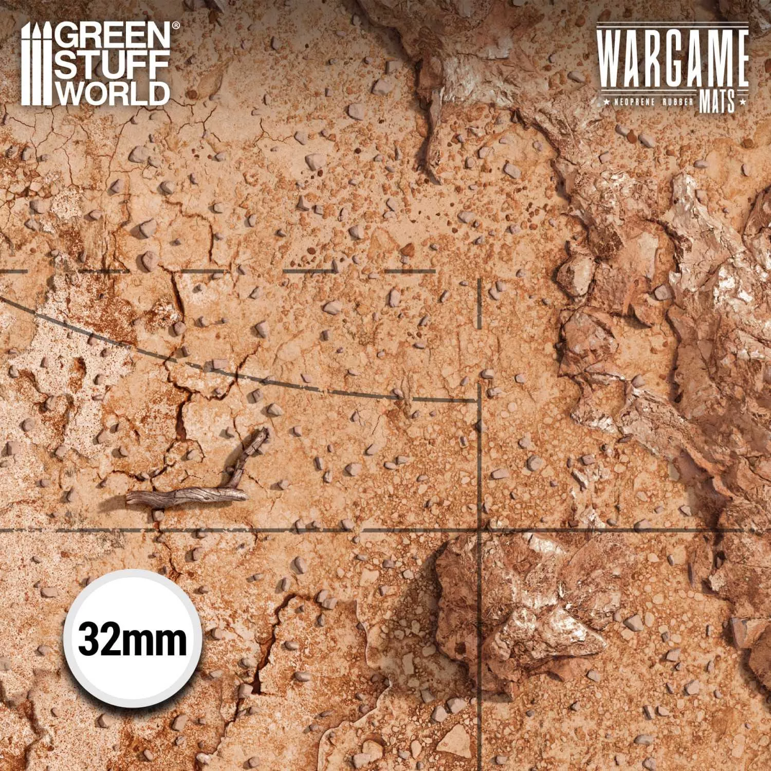 Tapis De Wargame Badlands + Zone Déploiement 60X44'' GSW - 5874