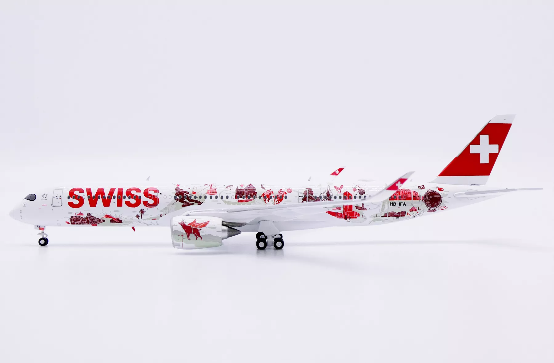 Airbus A350-900 Swiss ''HB-IFA /Lausanne'' ''Wanderlust 1:400 - JC Wings -XX40284