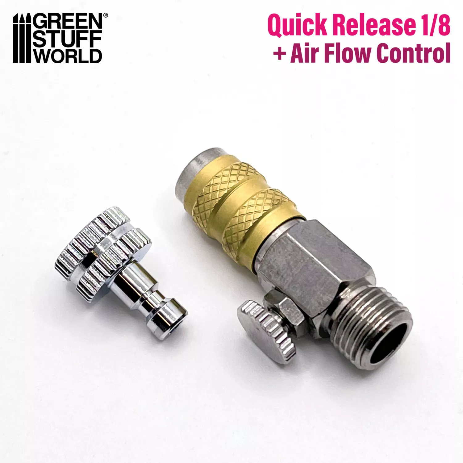 Attache Rapide 1/8 + Valve De Contrôle Aérographe GSW - 1533