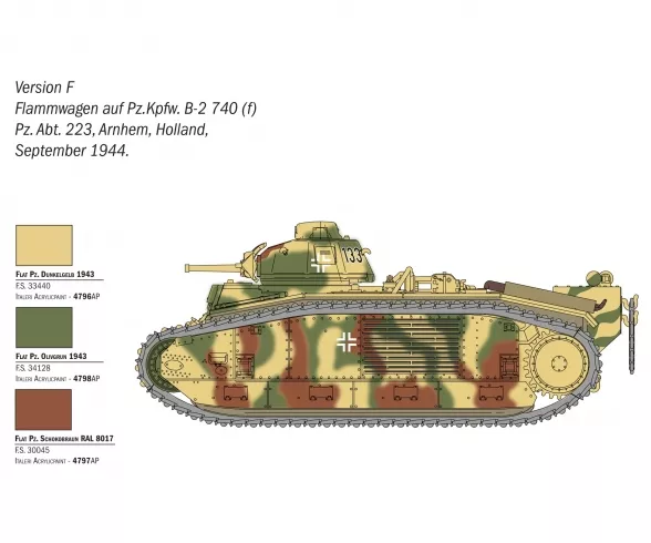 Char B1 Bis 1:56 Italeri - 25766