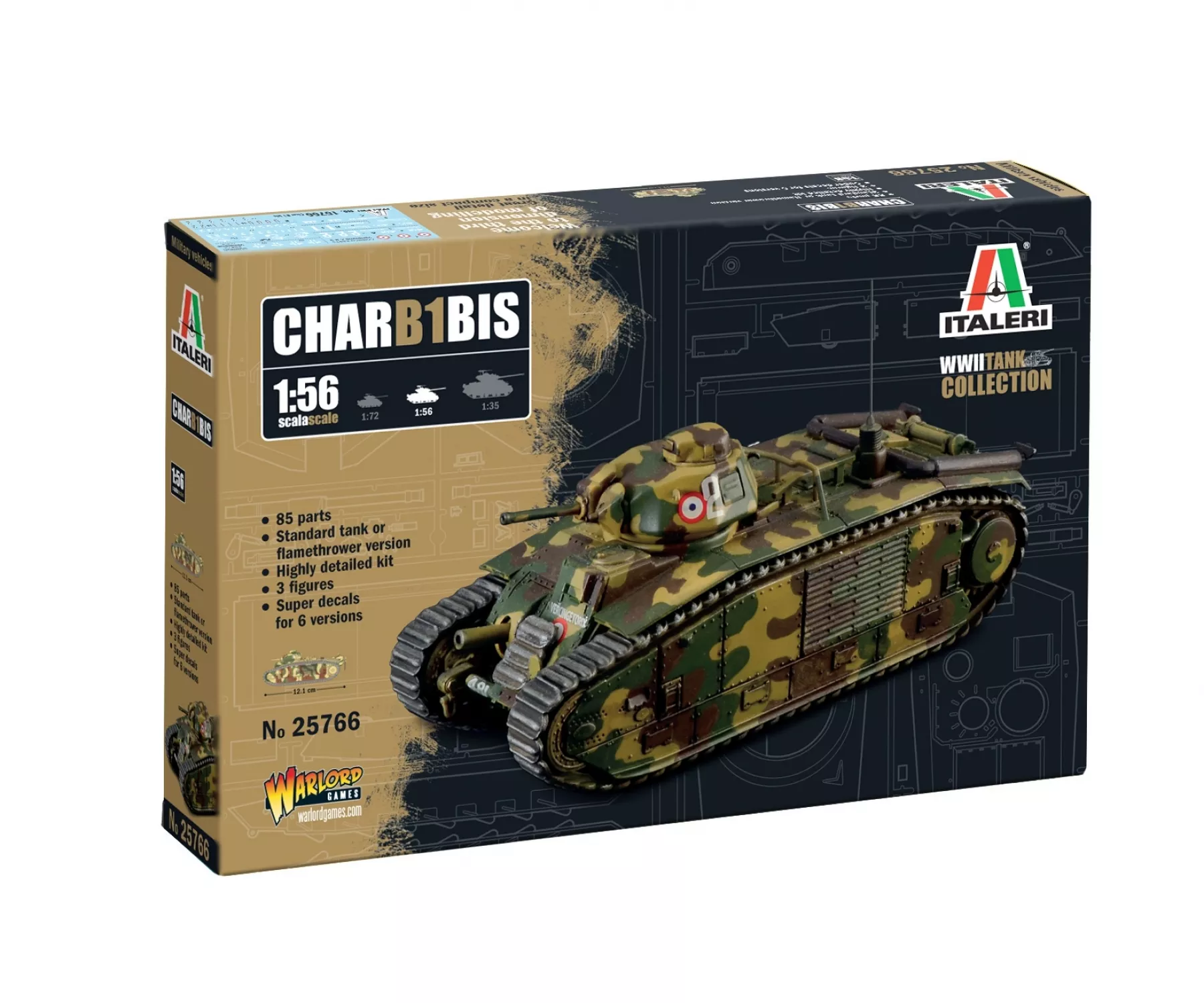 Char B1 Bis 1:56 Italeri - 25766