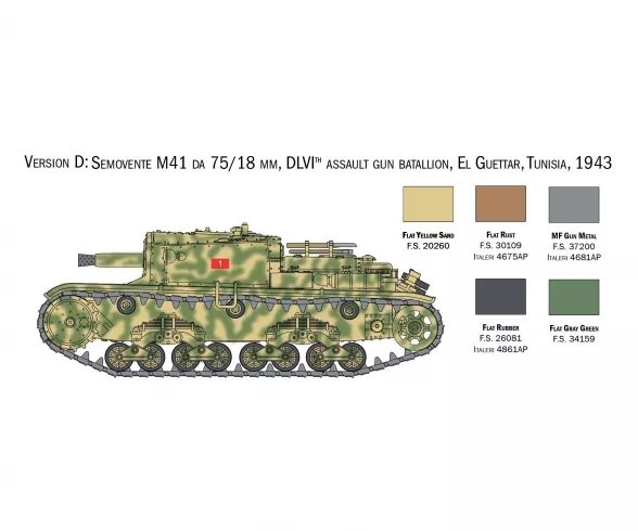 Chars Italiens ''Carro Armato'' & ''Semovento'' 1:56 Italeri - 25768
