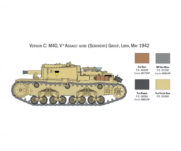 Chars Italiens ''Carro Armato'' & ''Semovento'' 1:56 Italeri - 25768