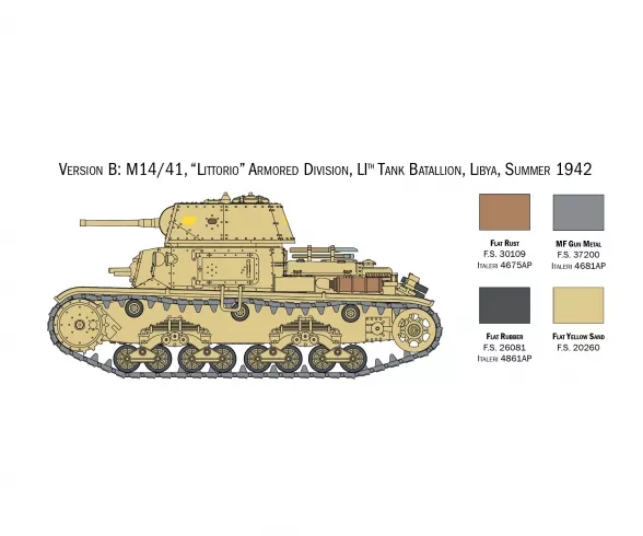 Chars Italiens ''Carro Armato'' & ''Semovento'' 1:56 Italeri - 25768