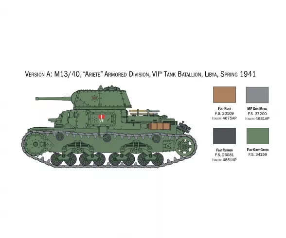 Chars Italiens ''Carro Armato'' & ''Semovento'' 1:56 Italeri - 25768