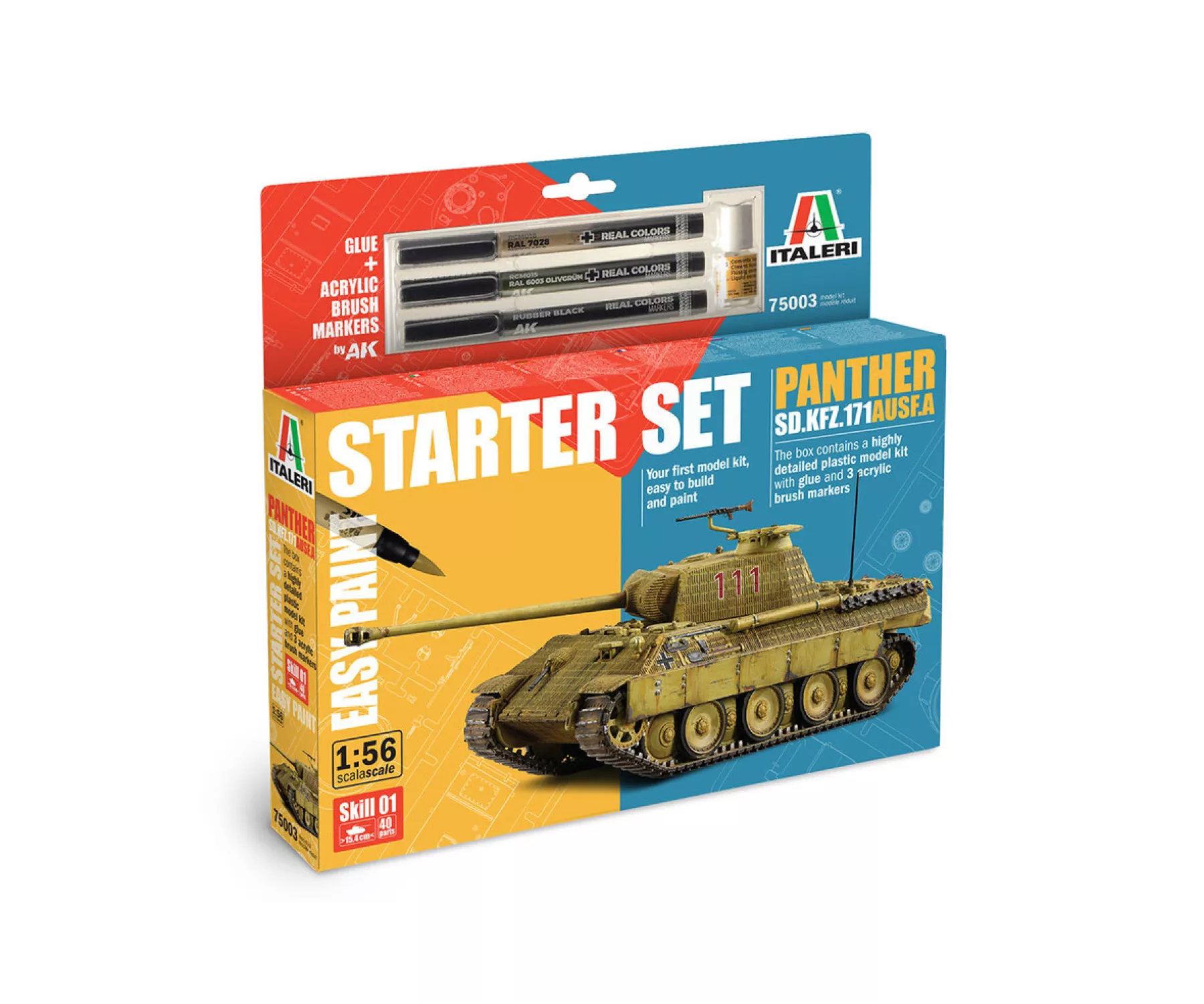 Italeri 75003 1:56 SD.KFZ.171 Panther Starter Set